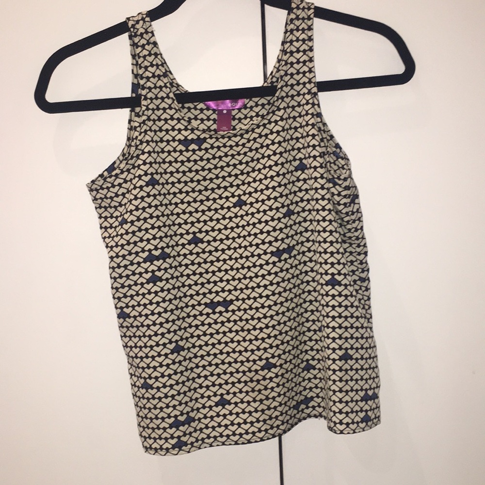 Aqua blouse with heart pattern